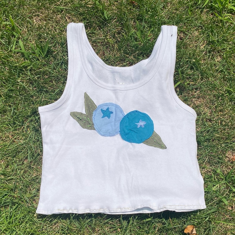 Handmade Blue Berry Tank Top